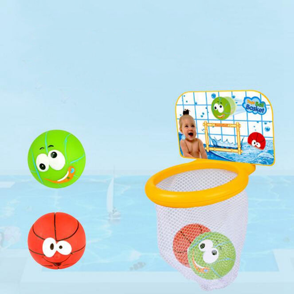 Bathtub Basketball Hoop Bath Toy with Colorful Balls Color Random eBay