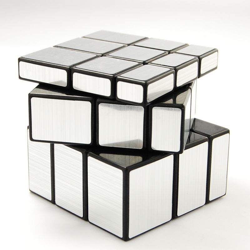 US Brain Storm Shengshou 3x3 Silver Mirror Magic Speed Cube Puzzle Toy