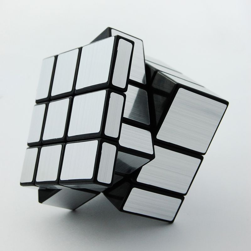 US Brain Storm Shengshou 3x3 Silver Mirror Magic Speed Cube Puzzle Toy